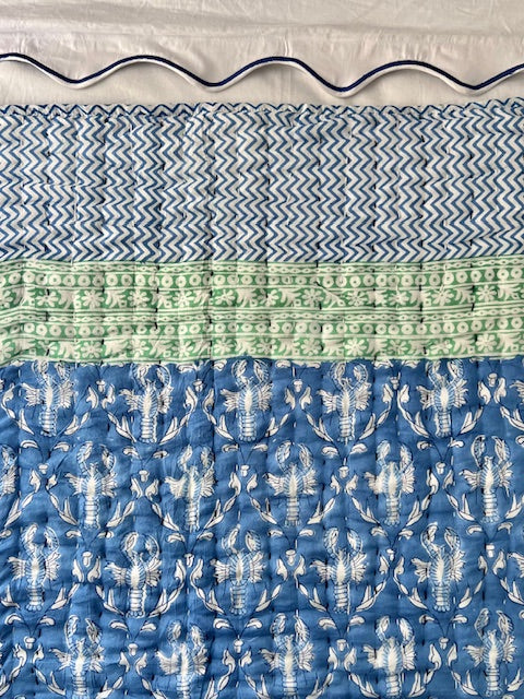 Quilts - Starboard Lobster Print