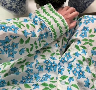 Night Suits (Sleepwear) - Fleur De Pomme De Terre Blue