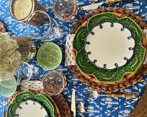 Blue Lobster Tablecloth
