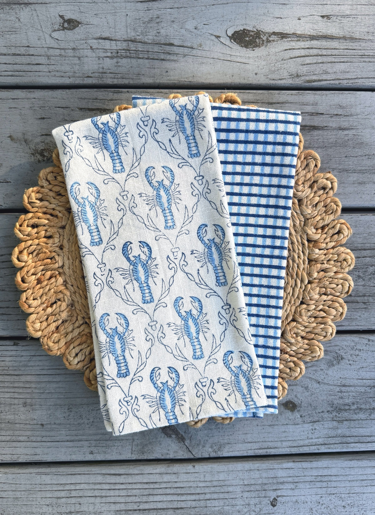 Tea Towel - Blue Lobster