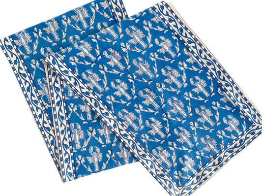 Blue Lobster Table Runner