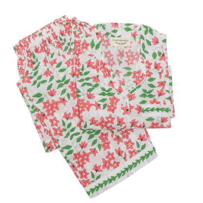 Night Suits (Sleepwear) - Fleur De Pomme De Terre in Rose
