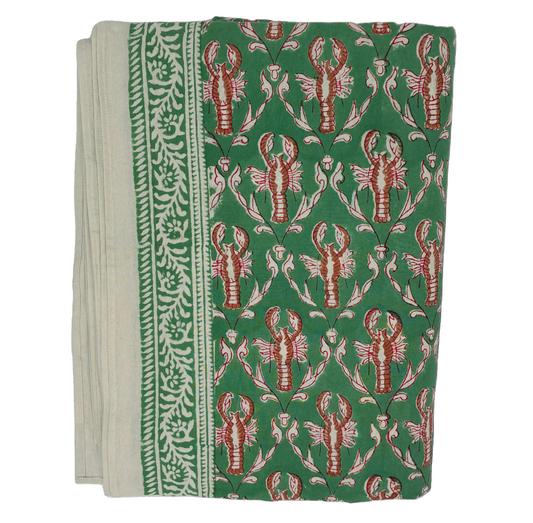 Green Lobster Tablecloth
