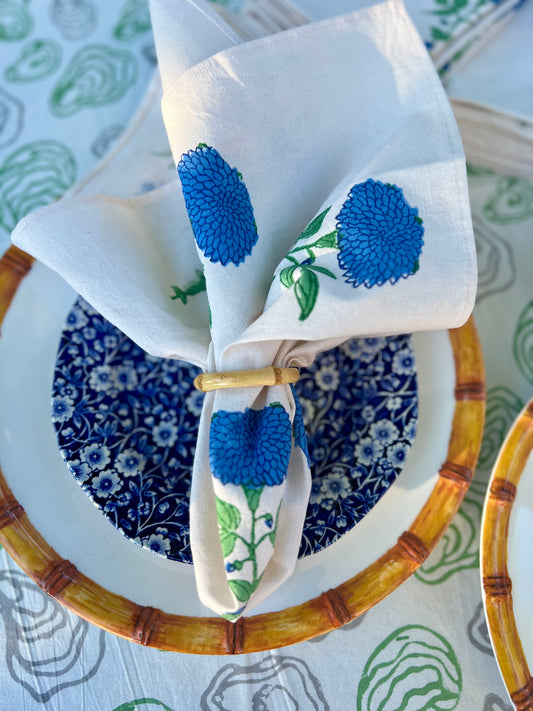 Zinnia Napkin Blue - set of 4