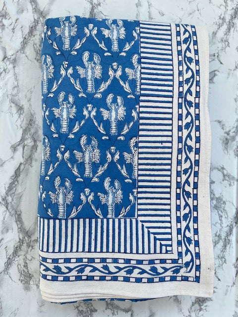 Blue Lobster Tablecloth