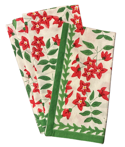 Fleur de Pomme de Terre - Red Napkins