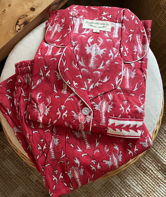 Night Suits (Sleepwear) - Lobster Red