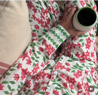 Night Suits - Fleur De Pomme De Terre Red