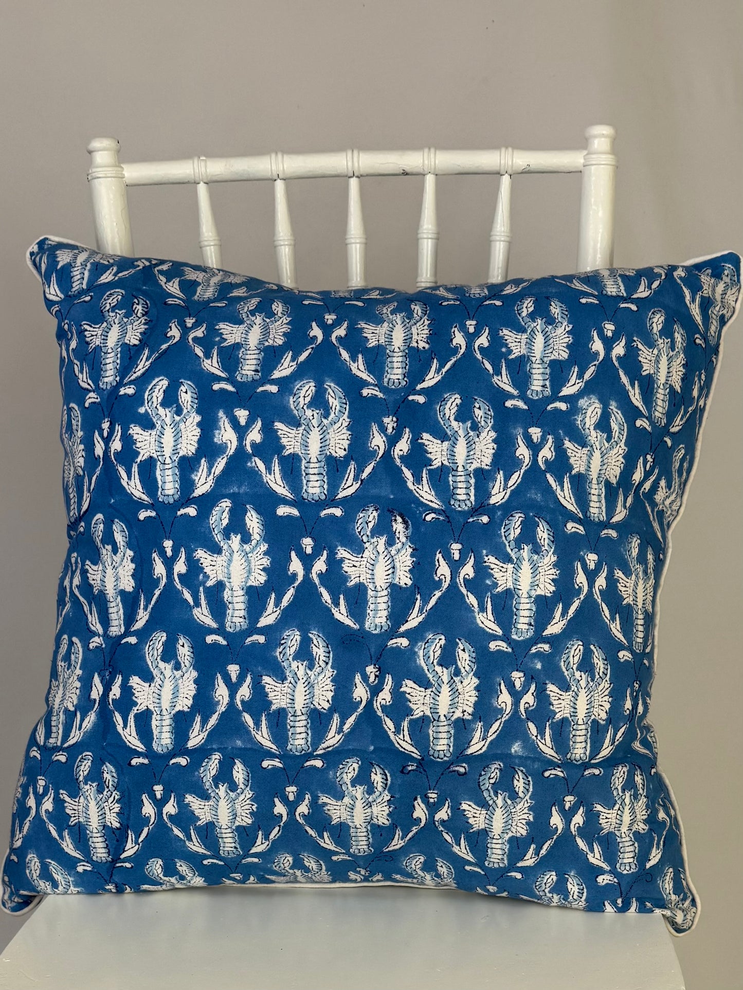 Throw Pillow - Blue Lobster