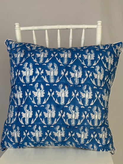 Throw Pillow - Blue Lobster