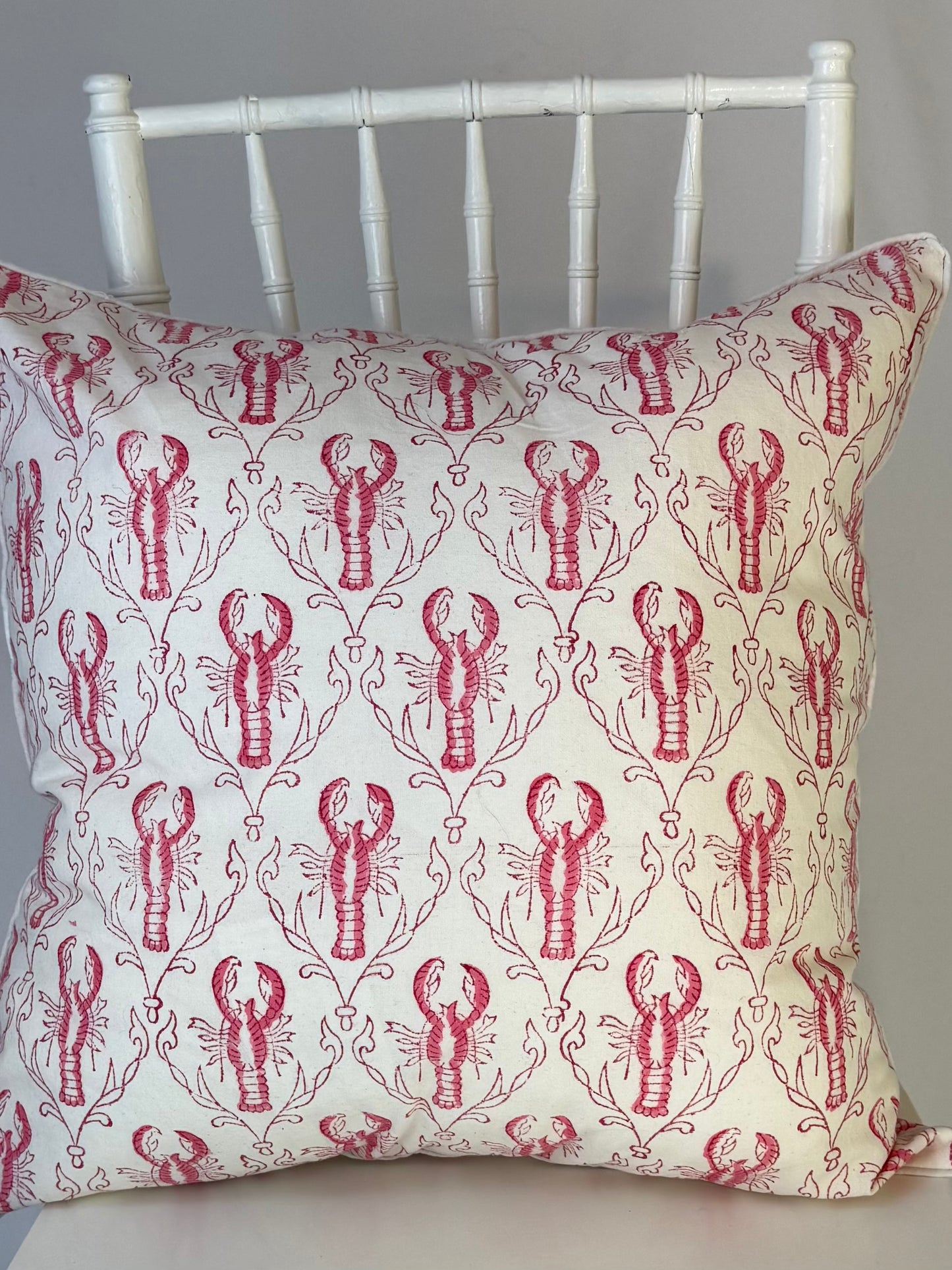 Throw Pillow - Pink Lobster