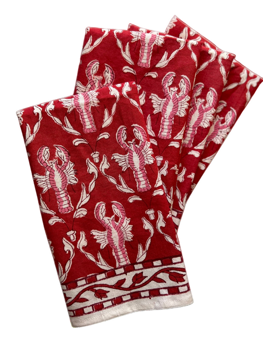 Red Lobster Napkins - set of 4