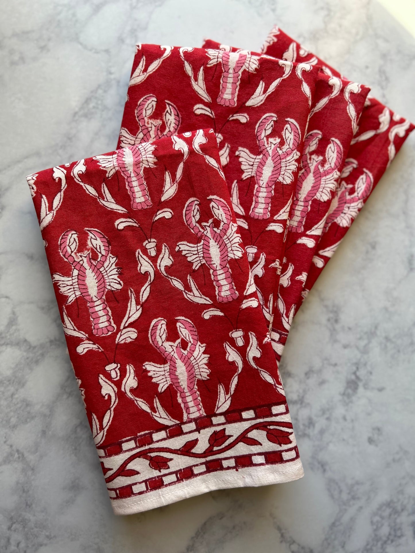 Red Lobster Napkins - set of 4