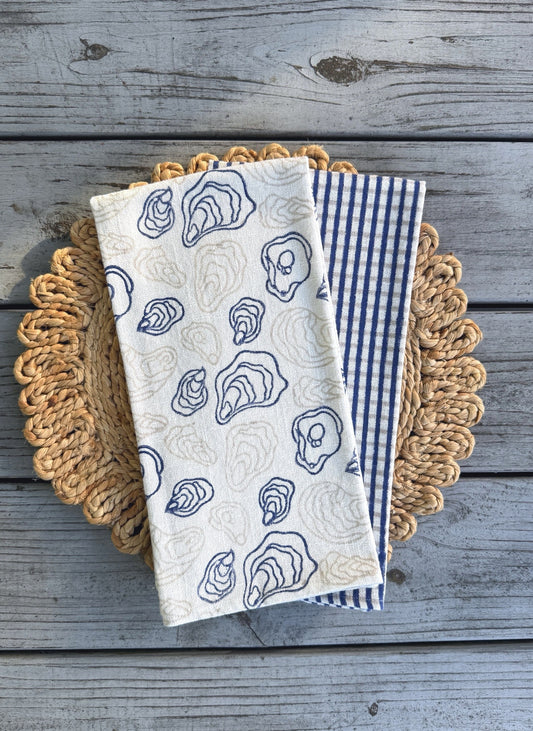 Tea Towel - Blue Oyster